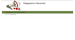 Desktop Screenshot of magazzinigenerali.voxmail.it