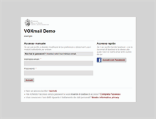 Tablet Screenshot of demo.voxmail.it